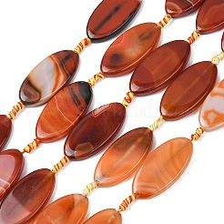 Natural Banded Agate Beads Strands&nbsp;G-F825-A01-01A
