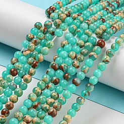 Synthetic Imperial Jasper Dyed Beads Strands&nbsp;G-D077-A01-02C