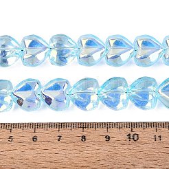 Electroplate Transparent Glass Beads Strands&nbsp;EGLA-N056-01A-04