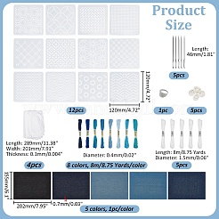 1 Bag DIY Embroidery Starter Kits&nbsp;DIY-WR0004-85