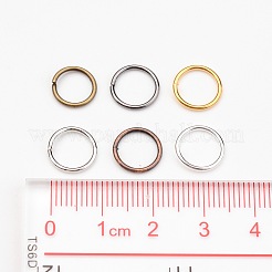 1 Box Brass Open Jump Rings&nbsp;KK-JP0007-10mm