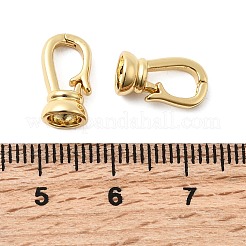 Brass Fold Over Clasps&nbsp;KK-G542-09G