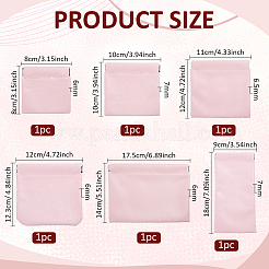 6Pcs 6 Styles Imitation Leather Shrapnel Coin Poucges&nbsp;ABAG-PH0002-56