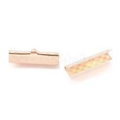 304 Stainless Steel Ribbon Crimp Ends&nbsp;STAS-H151-20RG
