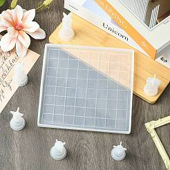 7Pcs 7 Styles DIY Chess Pieces Silicone Molds&nbsp;DIY-CJ0003-25