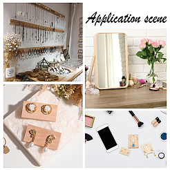 20Pcs 5 Styles Wooden Earring Organizer Boards&nbsp;EDIS-NB0001-07