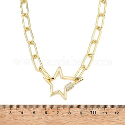304 Stainless Steel Paperclip Chain Necklaces&nbsp;NJEW-JN06369-02