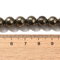 Natural Pyrite Beads Strands&nbsp;G-H059-A01-02