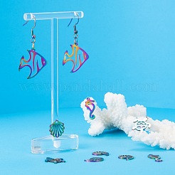 20Pcs 5 Style Ion Plating(IP) 201 Stainless Steel Puppy Pendants&nbsp;STAS-LS0001-67MC