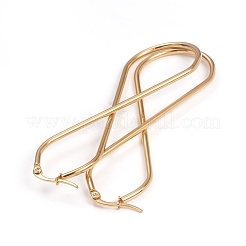 201 Stainless Steel Hoop Earrings&nbsp;EJEW-L243-17A-G
