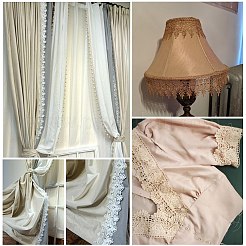 Lace Trim Nylon Ribbon&nbsp;SRIB-WH0006-26B