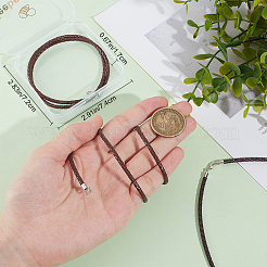 2Pcs Braided Round Leather Cord Necklace Making&nbsp;NJEW-BBC0001-19A-02