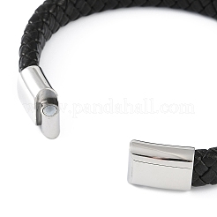 Braided Microfiber Leather Cord Bracelets&nbsp;BJEW-P328-07C-P