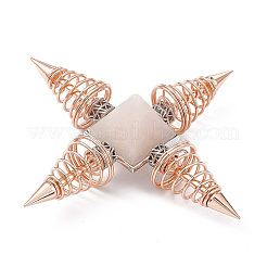 Rose Gold Brass Spritual Energy Generator&nbsp;DJEW-P003-01RG