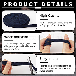 Cotton & Silk Blended Yarns Ribbon for Sword Handle Decoration&nbsp;OCOR-WH0085-72B