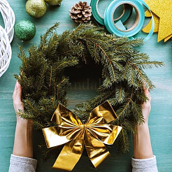 2Pcs Iron Wreath Frames&nbsp;DIY-CP0013-24B