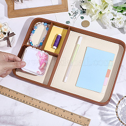 4 Grids Rectangle Density Board Covered with PU Leather Jewelry Plate&nbsp;ODIS-WH20003-10
