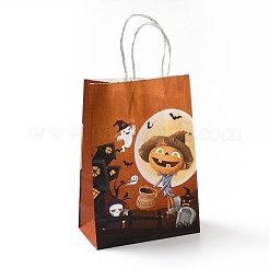 Halloween Theme Kraft Paper Gift Bags&nbsp;CARB-A006-01E