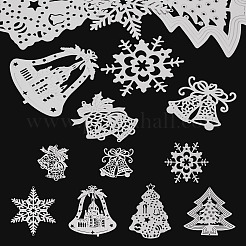 7Pcs 7 Styles 201 Christmas Stainless Steel Connectors Charms&nbsp;STAS-TA0005-48