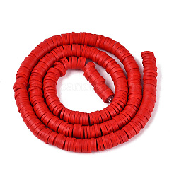 Handmade Polymer Clay Beads Strands&nbsp;CLAY-R089-6mm-038