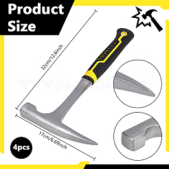 4Pcs Geological High-carbon Steel Hammer&nbsp;TOOL-WA0001-07
