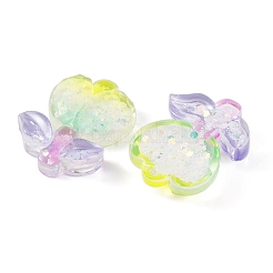 Transparent Epoxy Resin Flower Decoden Cabochons&nbsp;CRES-M034-01C