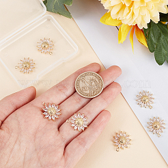 8Pcs Brass Micro Pave Cubic Zirconia Pendants&nbsp;KK-BBC0002-99