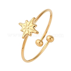304 Stainless Steel Open Cuff Ring for Women&nbsp;RJEW-A071-01B-G