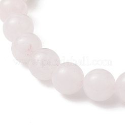8.5MM Round Natural Green Aventurin & Rose Quartz Stretch Beaded Bracelets&nbsp;BJEW-JB12987