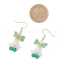 Acrylic Flower Dangle Earrings&nbsp;EJEW-MZ00591