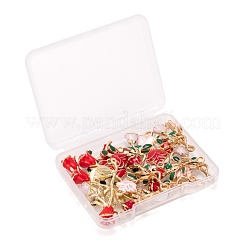 24Pcs 6 Style Alloy Enamel Pendants&nbsp;ENAM-LS0001-67