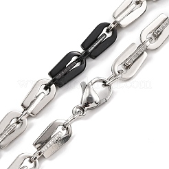 201 Stainless Steel Arch Links Chain Necklace&nbsp;NJEW-F222-38EBP-08