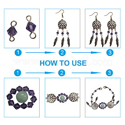 Tibetan Style Alloy Chandelier Components Links and Pendants&nbsp;TIBE-PH0004-47AS