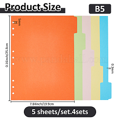 Paper Binder Dividers&nbsp;DIY-WH0888-883