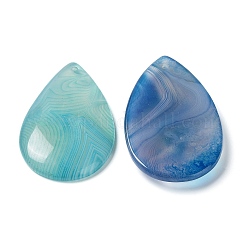Natural Banded Agate/Striped Agate Pendants&nbsp;G-E601-05
