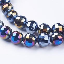 Electroplate Glass Bead Strands&nbsp;EGLA-R040-10mm-M