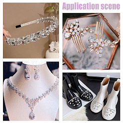 100Pcs Pointed Back Glass Rhinestone Cabochons&nbsp;RGLA-FG0001-05B