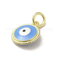 Brass Enamel Charms&nbsp;KK-E092-14G-04