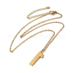 304 Stainless Steel Pendant Necklaces&nbsp;LS-NJEW-H036-02G-L