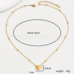 Stylish Stainless Steel Heart Pendant Necklaces for Girls&nbsp;KE1353