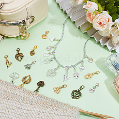 100Pcs 5 Colors Alloy Pendant Decorations&nbsp;HJEW-PH02519