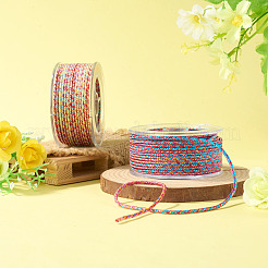 2 Rolls 2 Colors 11M Braided Nylon Chinese Knot Cord&nbsp;WCOR-TA0001-02A