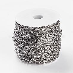 Iron Paperclip Chains&nbsp;CH-R025-10x5mm-P