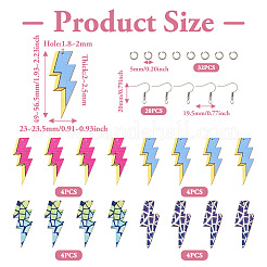 DIY Lightning Bolt Earring Making Kit&nbsp;DIY-TA0006-29
