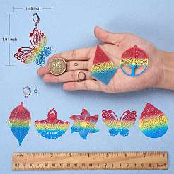 DIY Filigree Dangle Earring Making Kit&nbsp;DIY-SZ0008-57
