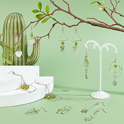 169Pieces DIY Green Themed Earring Making Kits&nbsp;DIY-SC0015-20P