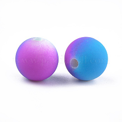 Rubberized Style Acrylic Beads&nbsp;MACR-T023-32A