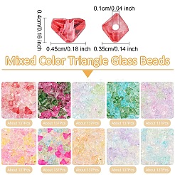 1370Pcs 10 Colors Transparent Glass Beads&nbsp;GLAA-YW0004-58
