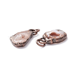 Natural Druzy Agate Pendants&nbsp;G-M383-20R