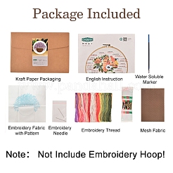 Gypsophila Pattern DIY Embroidery Kit&nbsp;DIY-P077-052